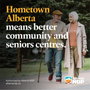 Our Hometown Alberta program means better senior and community centres for Albertans to come together.