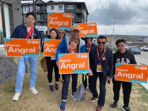 Knocking on doors with @Rajesh4YYCNorth today!