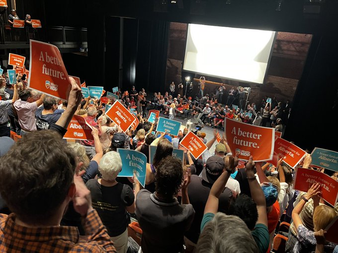What an amazing @albertaNDP rally this morning.