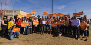 Excited to stand alongside @RachelNotley as she shared a vision for a better future for all Albertans. Let’s work together to protect public healthcare and education in Calgary!